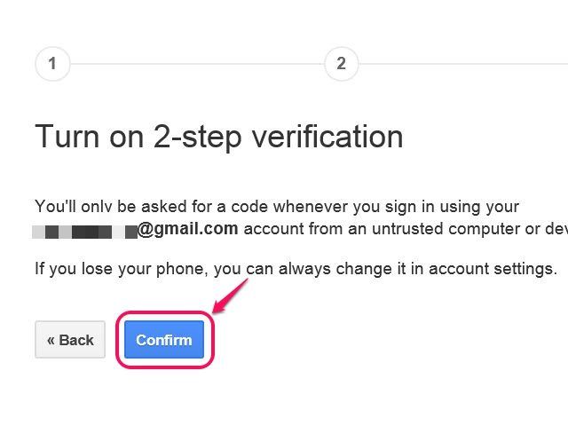 Votre Google Two-Step la page Vérification des comptes a la possibilité de changer votre numéro de téléphone mobile.