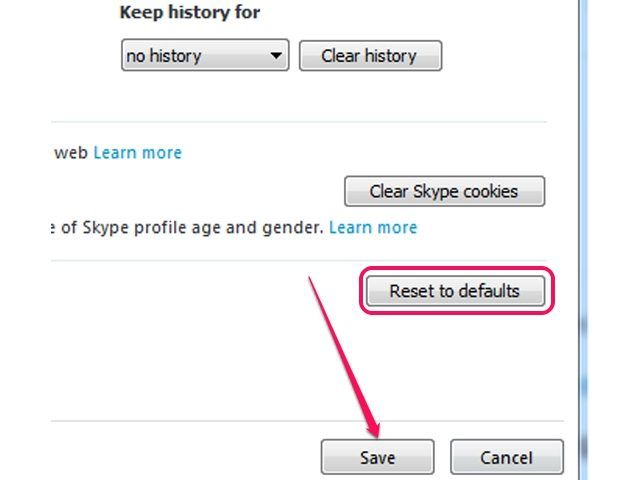 Le bouton Effacer les cookies Skype efface les cookies du navigateur Web.